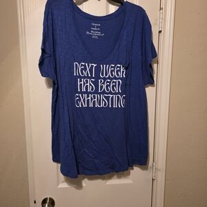 Torrid Blue Graphic T-Shirt